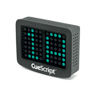 CueNumber. Double digit alphanumeric tally cue light, with mini USB power connection