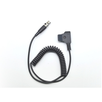 TVLogic Coiled DTAP to mini XLR power cable