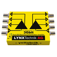 Lynx Technik D-VD-1823 - Dual channel 1>3 SDI Distribution Amplifier (3G)