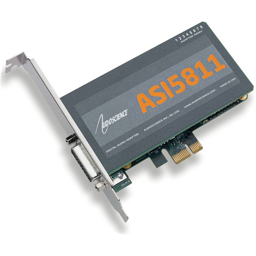 AudioScience ASI5811 Low Profile PCI Express Sound Card