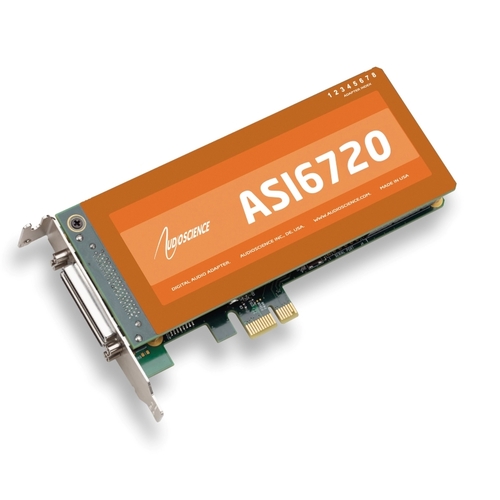 AudioScience ASI6720 Low Profile PCI Express Sound Card with GPIO