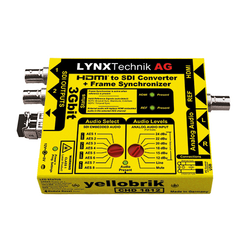 Lynx Technik C-HD-1812-1 - HDMI to SDI Converter with Frame Synchroniser - Available Dec 2023