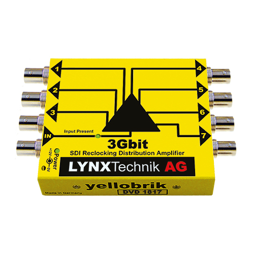 Lynx Technik D-VD-1817 - 3Gbit 1>7 Reclocking SDI Distribution Amplifier