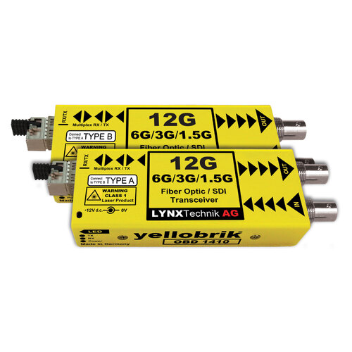 Lynx Technik OBD 1410 - 12Gbit SDI Bidirectional Fiber Transceiver