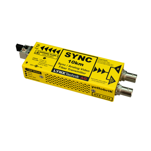 Lynx Technik OTX 1712-2 SC - Analog Sync/Video Fiber Optic Transmitter - Fiber SC connectors