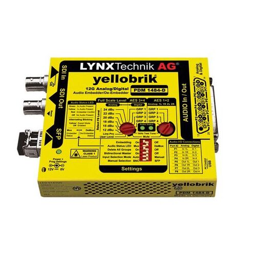 Lynx Technik PDM 1484 D AES and analog Audio Embedder / De-embedder