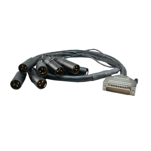 Lynx Technik Audio Breakout Cable D-Sub to 8 x Male XLR