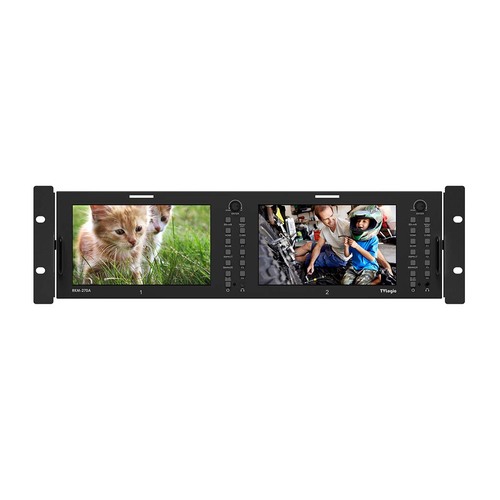 TVLogic 2 x 7” Dual LCD 3RU Rack Monitor