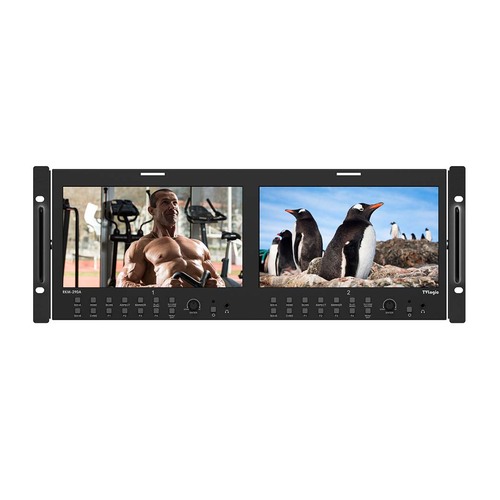 TVLogic 2 x 9 FHD Dual LCD 4RU Rack Monitor